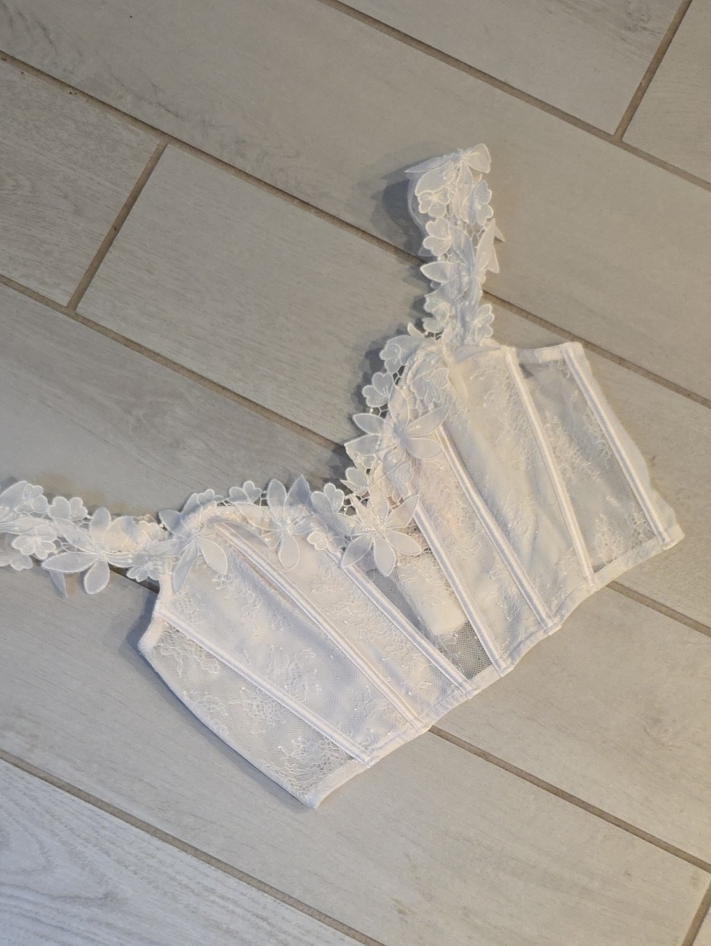 Victoria's Secret Very Sexy Unlined Floral Embroidery Corset Top - Picture 2 of 5